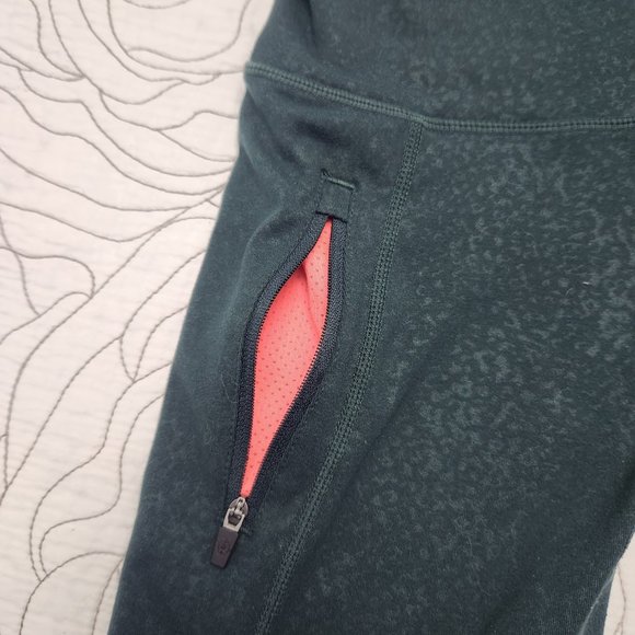 [XS] Deep Green w/ Black Meshed Cut Out Nanette Lepore Leggings - Picture 8 of 14